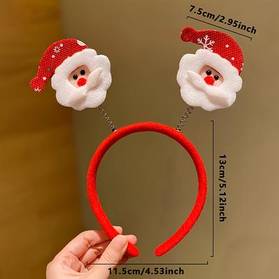 Christmas Elements Hair Accessories 5-Piece Set, Suitable As a Christmas Gift for Friends, Christmas Party, Holiday Headwear