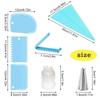 14/20 ks Sada zdobicích špiček pro zdobení krémem a polevou, DIY čokoládový krém, cukrářské potřeby na pečení, zdobení dortů, opakovaně použitelné cukrářské sáčky