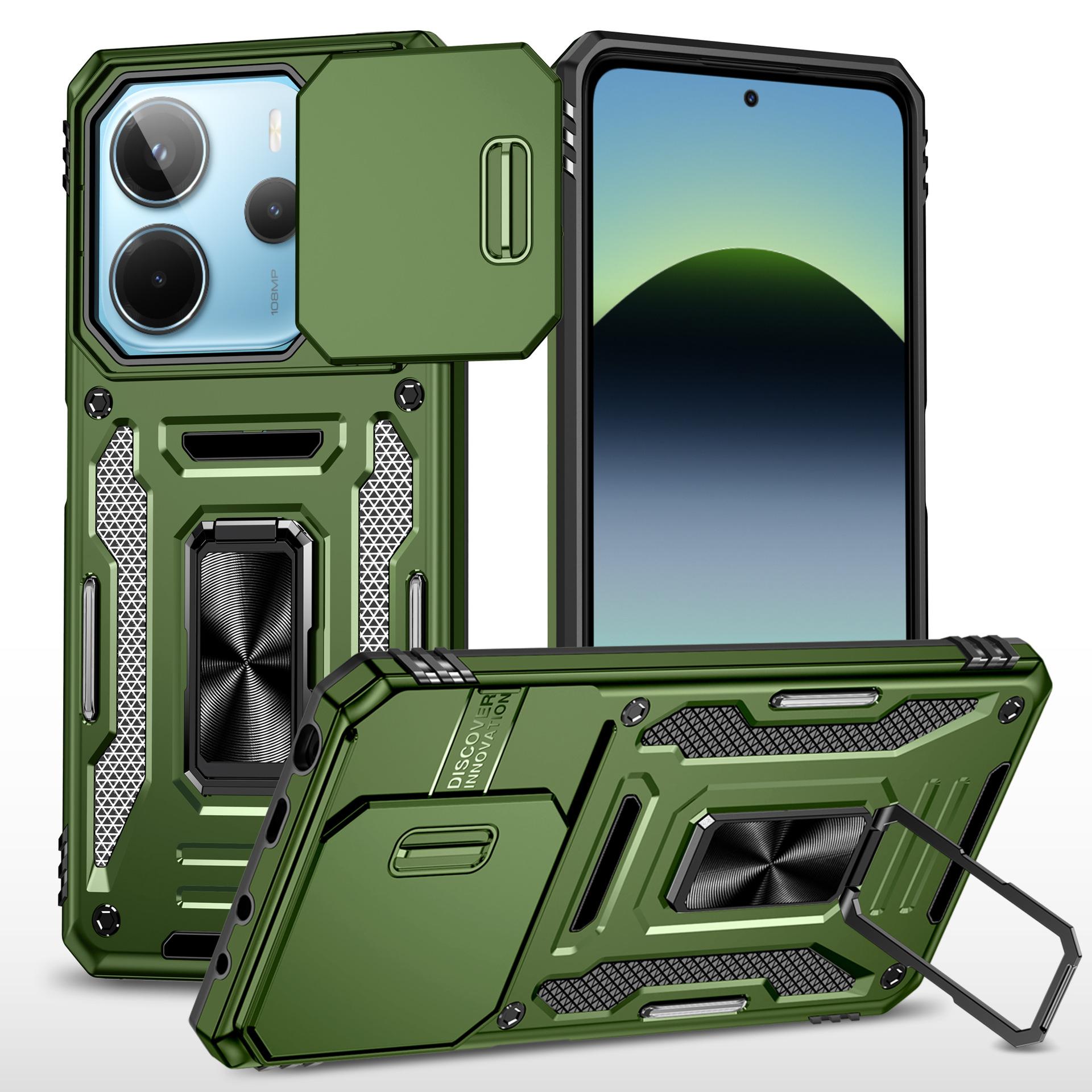 

Для чохла мобільного телефону Xiaomi Poco X7 5G Зсувне вікно Горизонтальна та вертикальна багатофункціональна підставка Військовий протиударний чохол для мобільного телефону MI 11T PRO