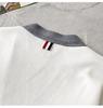TB Unisex V-Neck Knit Cardigan - Autumn/Winter Colorblock Sleeves with Four Stripes, Slim Fit, Fairy Style.