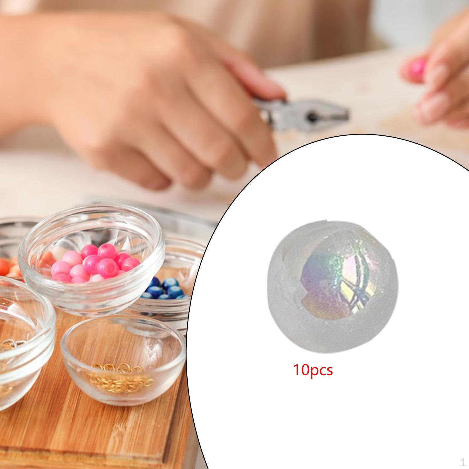 

10 штук 16 мм акриловых бусин для изготовления украшений, прочные, материалы для DIY, широкое применение, изящные белый