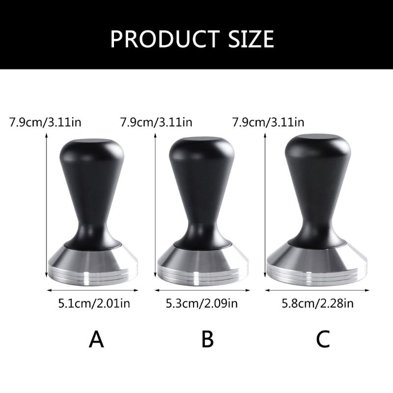 Kaffee Tamper 51/53/58mm Espresso Tamper Edelstahl Kaffee Tamper für Espresso Werkzeug Kaffee Tamper Set