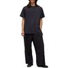 Y-3 Solid Color Round Neck Drop Shoulder Loose T-Shirt Unisex Tops Black JN4945