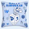 HOT Fashion Hanukkahs Pillow Covers Cartoon Sofa Decorative Home Doublesided Printing Short Plush Cute Cushion Cover Gift