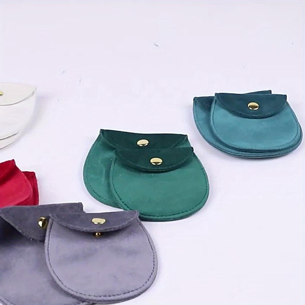 New Oval Shaped, Jewelry Bag, Multi Color Snap Bag, Suitable for Rings, Pendants, Necklaces - Perfect Storage Solution, Jewelry Storage Box Storage