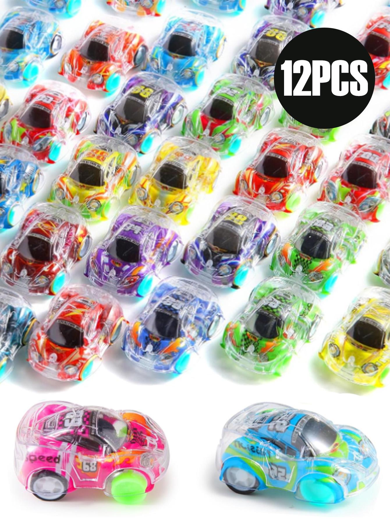 

12/24pcs Colorful Pull-Back Decompression Toy Plastic Car, DIY Mobile Phone Decoration Gift, Birthday and Holiday Gift (Valentin
