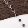 Rare Amethyst Gemstone 925 Sterling Silver Handmade Jewelry Women Bracelet 7-9" RB-16-5