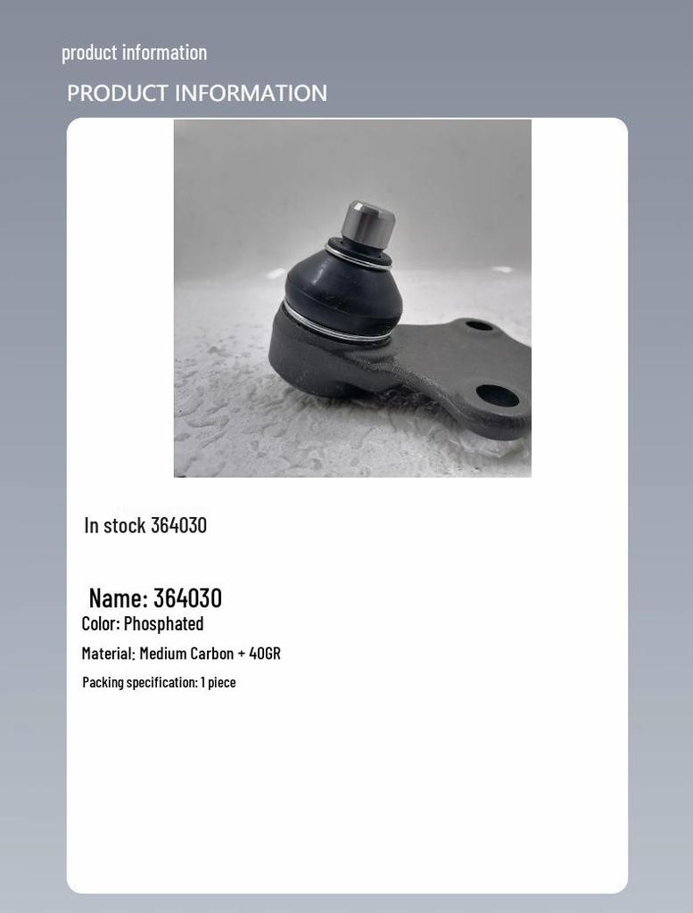 Peugeot Steering Ball Joint for Models 364030, 364031, 364037, 364044 - Small, Single, Custom