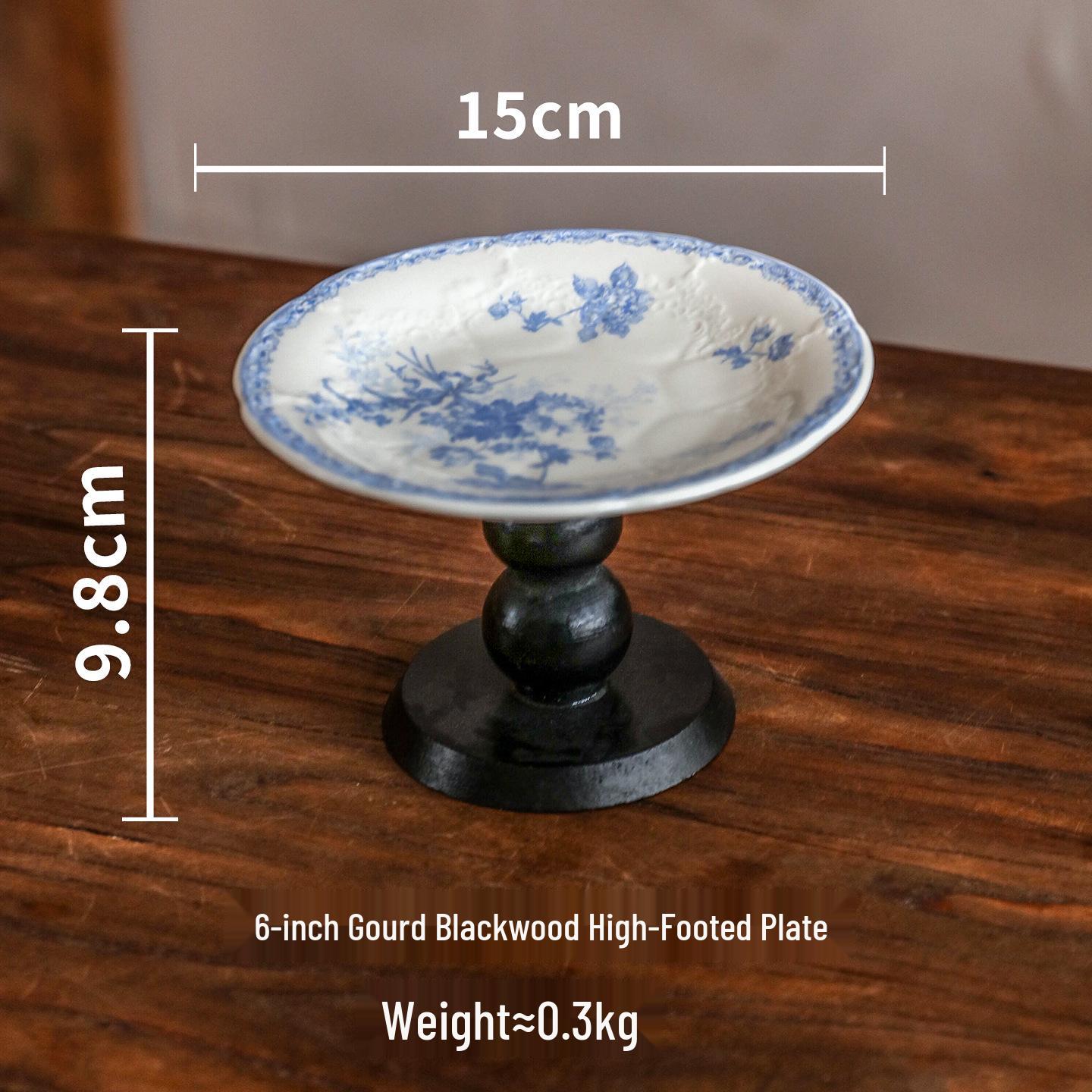 

Изысканная керамическая десертная подставка на высокой ножке для тортов, пирожных и закусок