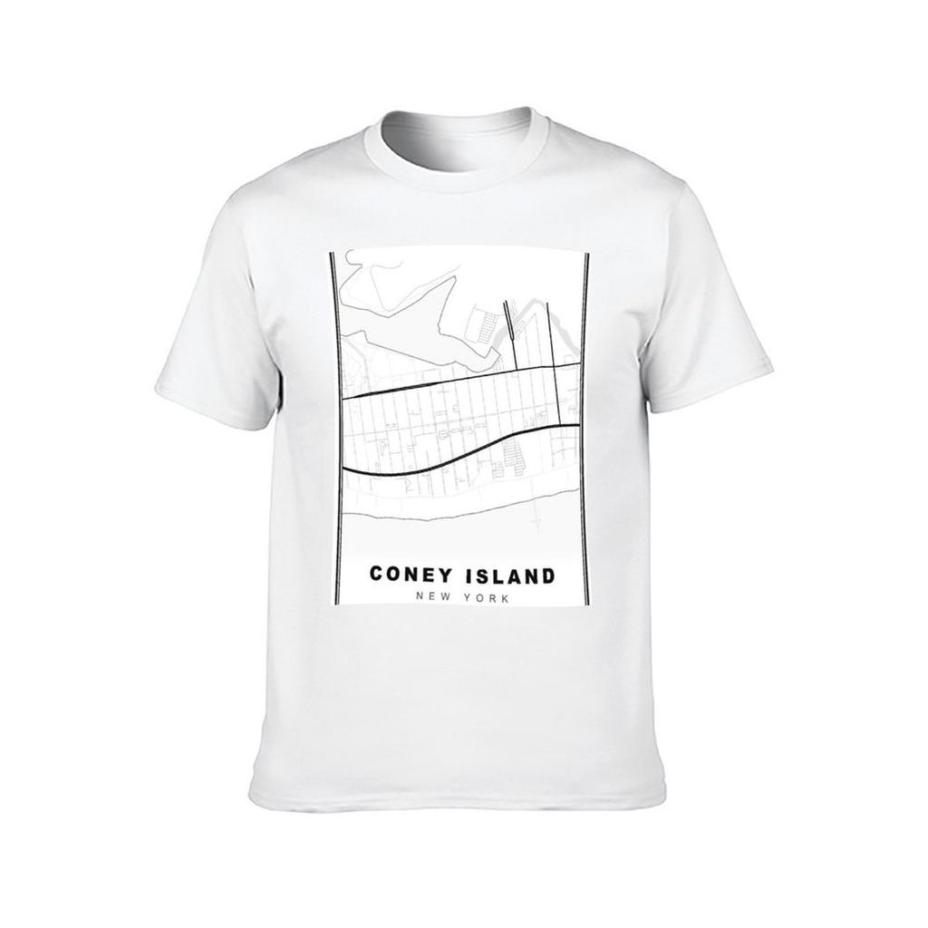 Coney Island Map TShirt funny t shirts dark humor t shirts for man slim fit TShirt