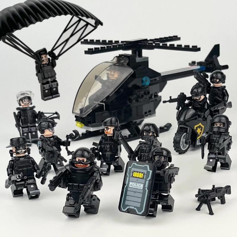 Bausteine, Figuren, humanoide Puppen, Spielzeug, Minifiguren, humanoide Puppen, Kinderspielzeug, Geburtstagsgeschenke, Zeichentrickfiguren