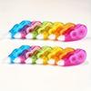6pcs Corrective Tape Erasers | Transparent Pastel Color Rings, Durable Plastic, Portable School Supplies for Students, Fun Stationery Gifts