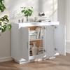 Sideboard White 92 X 35 X 75 Cm Particle Board