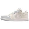 Jordan Air Jordan 1 Pure White Bridal Abrasion Resistant Vintage Basketball Shoes Women's Ecru IH7323-100(Team626-)