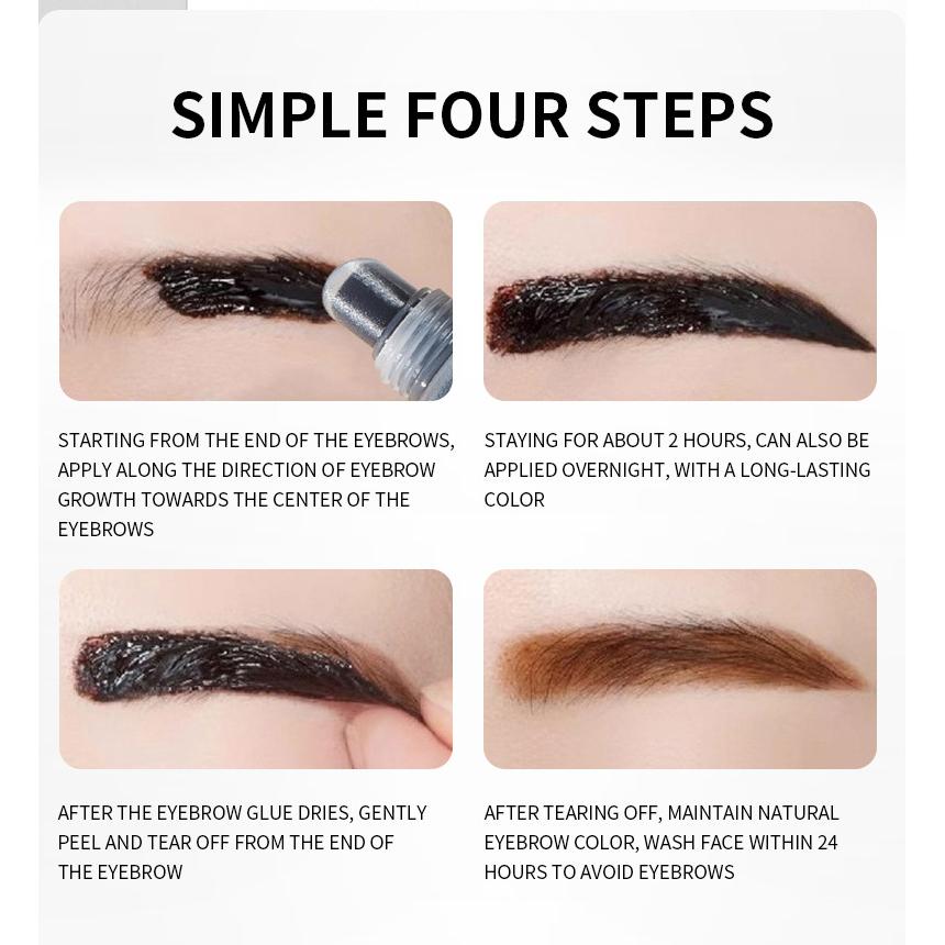 Gel de maquillage Semi-Permanent pour sourcils, imperméable, longue durée, teinte de tatouage, résistant à la sueur, crème pour sourcils, cosmétiques