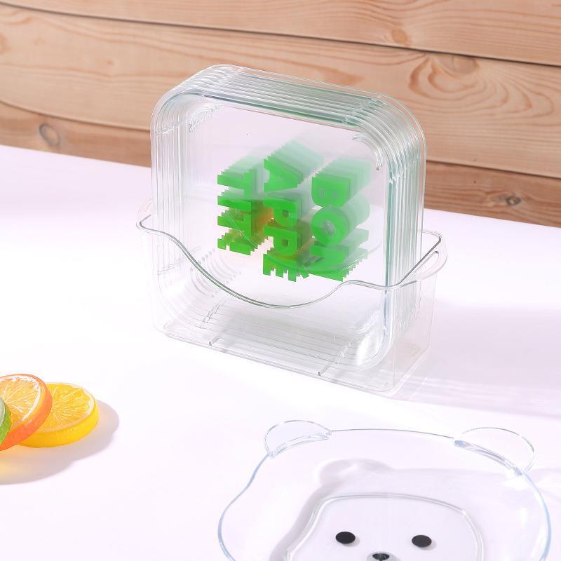 Cartoon Small Plates with Bases Garbage PlatesSquare Dried Fruit Plates Small Dishes