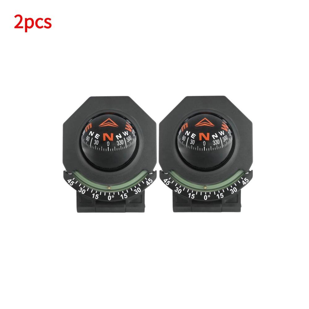 Car Dashboard Compass With Slope Meter 2-In-1 High Precision Navigation Car Mount Compass Ball for Car Boat Off Road Accessories