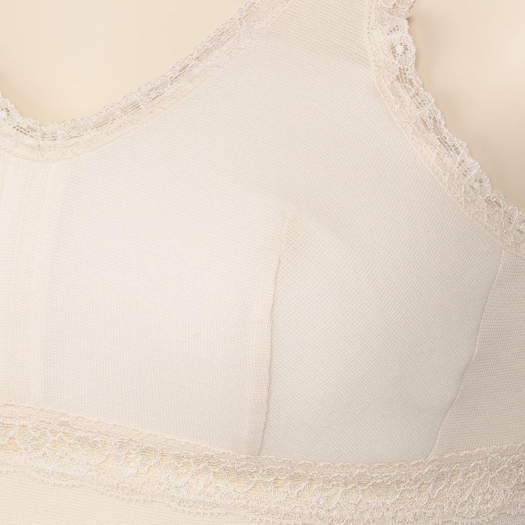 Casual Cotton Tank Top Inner with Made In Powder Peach [Atsugi] Underwear, Blend, Moisture-wicking, Quick-drying, Cups, Japan, 47306RS, Women's,