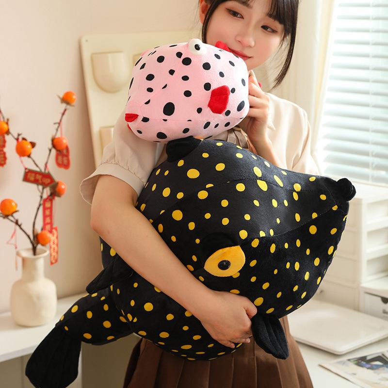 Cute Simulation Boxfish Doll Plush Toy Small Fish Doll Home Pillow Girl Soothing Doll