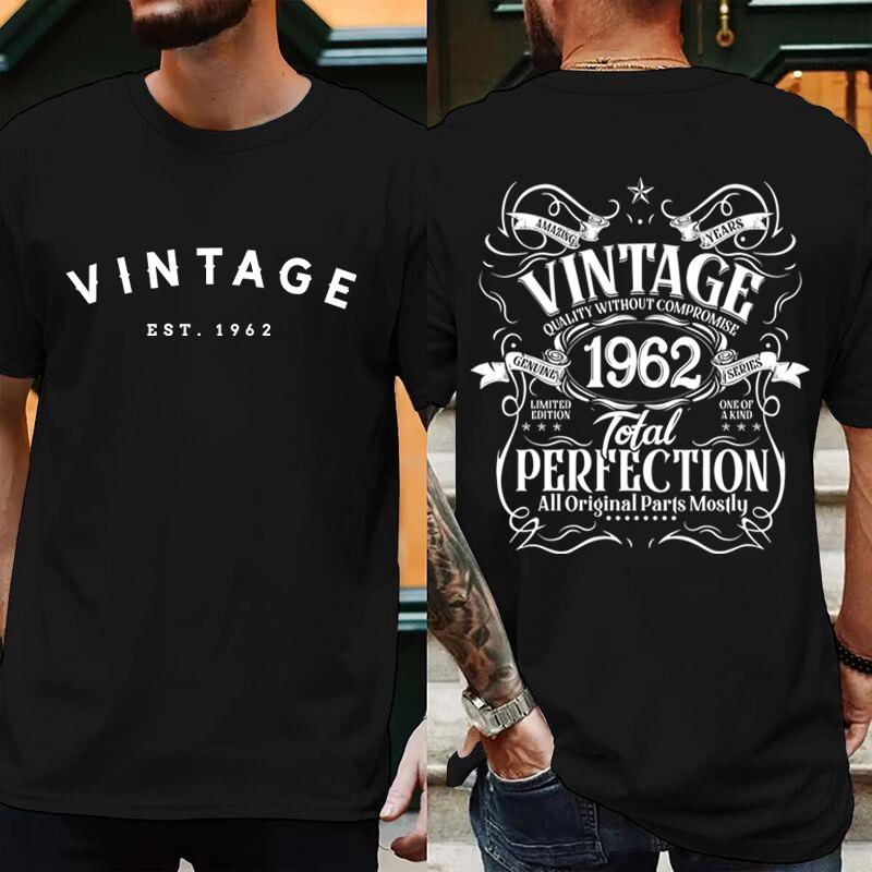 Casual 1966 Graphic Fashion T Shirt Vintage 1966 Total Perfection Shirt Unisex Unisex Short Sleeve 1960 To 1969 Birthday Year Tshirt