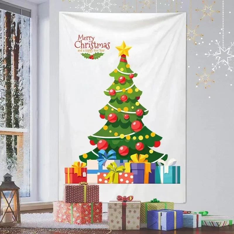 Christmas Tree Decoration Pattern Living Room Interior Home Wall Tapestry