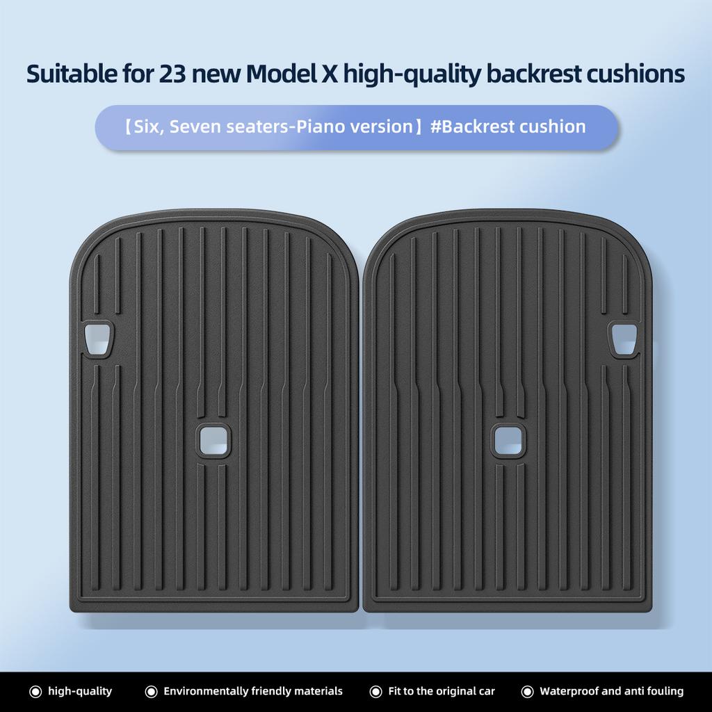 for Tesla Model X 2025 2025 TPE 3D Car Floor Mats Cargo Liner Trunk Pad Waterproof Protective Left Rudder