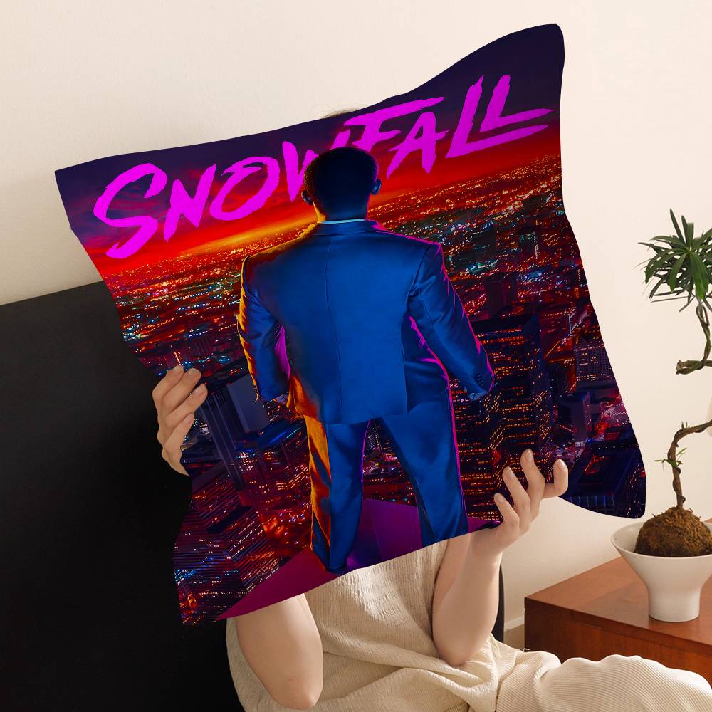 Snowfall Vintage Anime Cushion Cover Polyester Sofa Cushions Decorative Throw Pillows Home Decoration Pillowcover