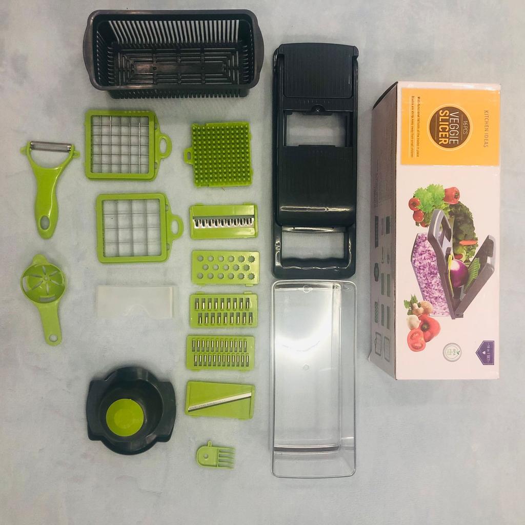 16 In 1 Multifunctional Vegetable Chopper Tool Cocina Manual Vegetable Slicer Potato Shredder Cooking Area Gadgets for Home