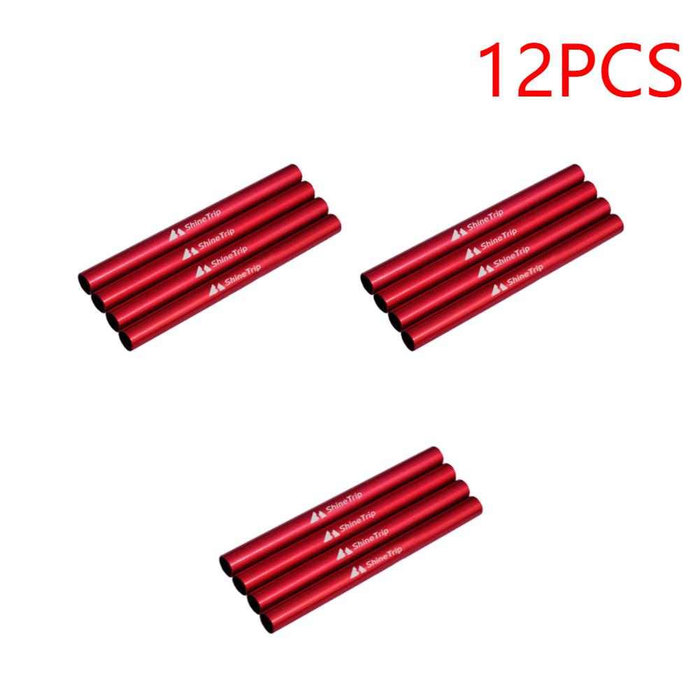 8-40PCS Tent Tube Aluminum Alloy Tent Emergency Tube Lengthen 13cm Lightweight Repair for Hiking Awning Kit Tent Accessories