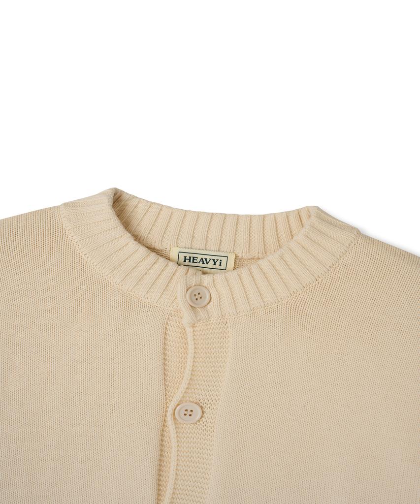 Heavyi Fisherman Heavy Cardigan_Ivory