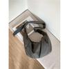 Large Capacity Nylon Shoulder Bag Women Casual Crossbody Sling Bag Lightweight Everyday Tote with Wide Adjustable Strap Crescent Bag