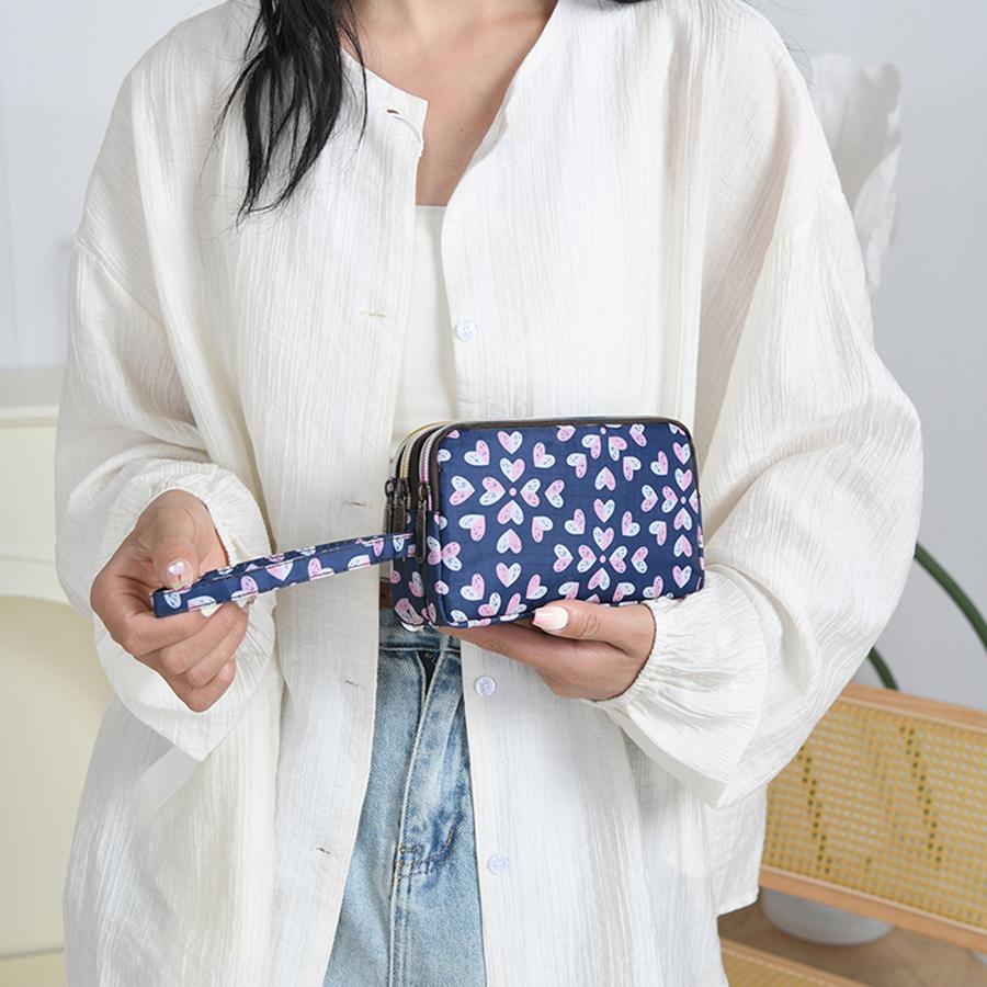

Fashionable long mini wallet with single-layer zipper, large capacity, exquisite and versatile