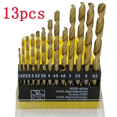 13 Pcs/set Of Metal Drill Bit Set Twist Drill Bit Hss Strong For Steel Metal Quick Change Design