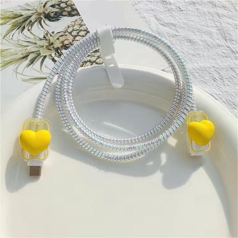 Light Protective Cable Sleeve Environmental Friendly TPU Cord Defender for Secure Charging and Elegant Device Accessories