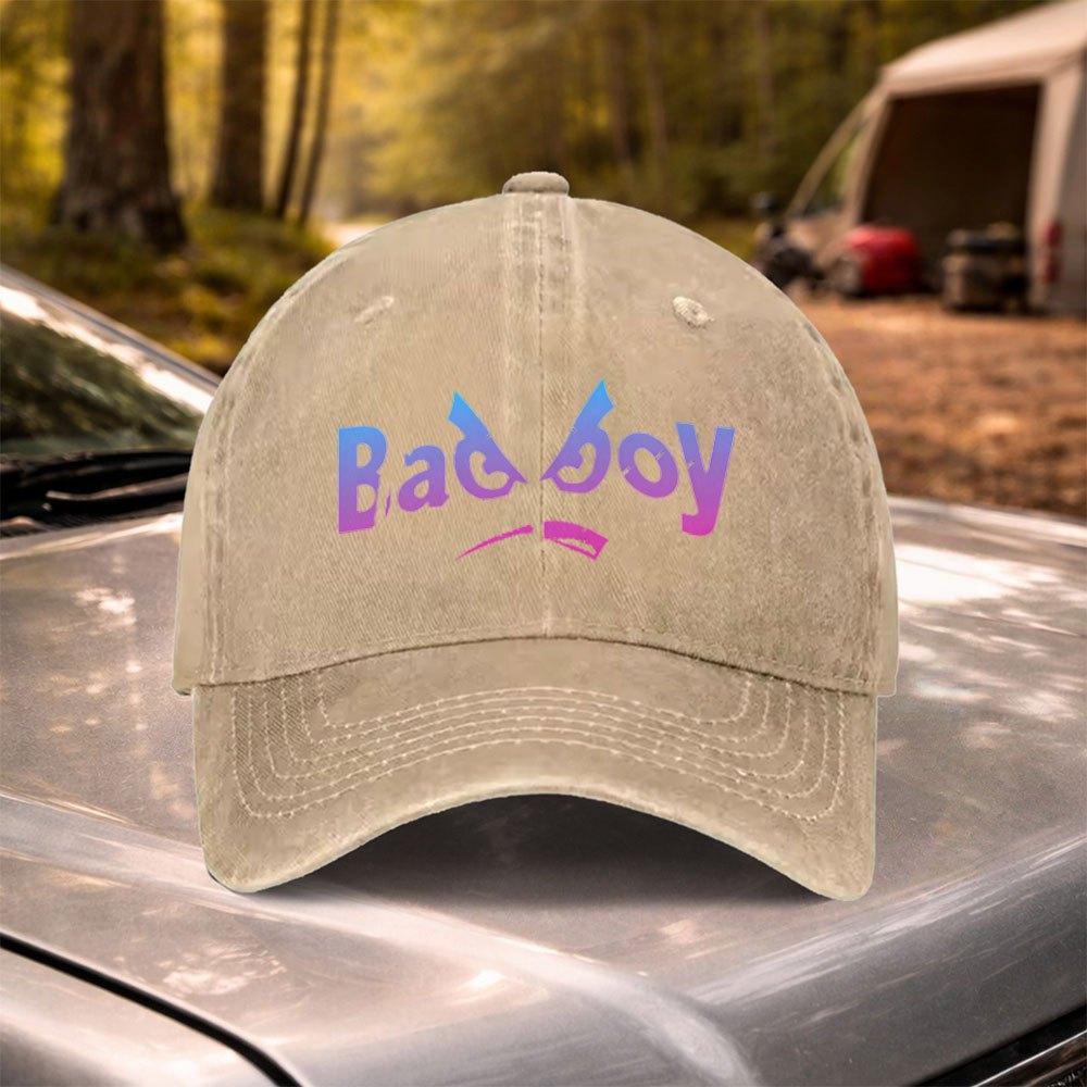Bad Boy Vintage Baseball Cap  Adjustable Washed Unisex Hat for Unisex  Women Weddings Parties Festivals Sports