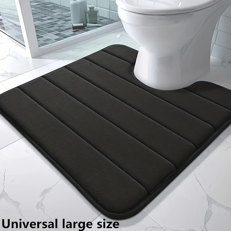 U-shaped Toilet Mat Bathroom Mat Bathroom Carpet Bathroom Carpet Memory Foam Bath Mat Anti-skid Super Absorbent
