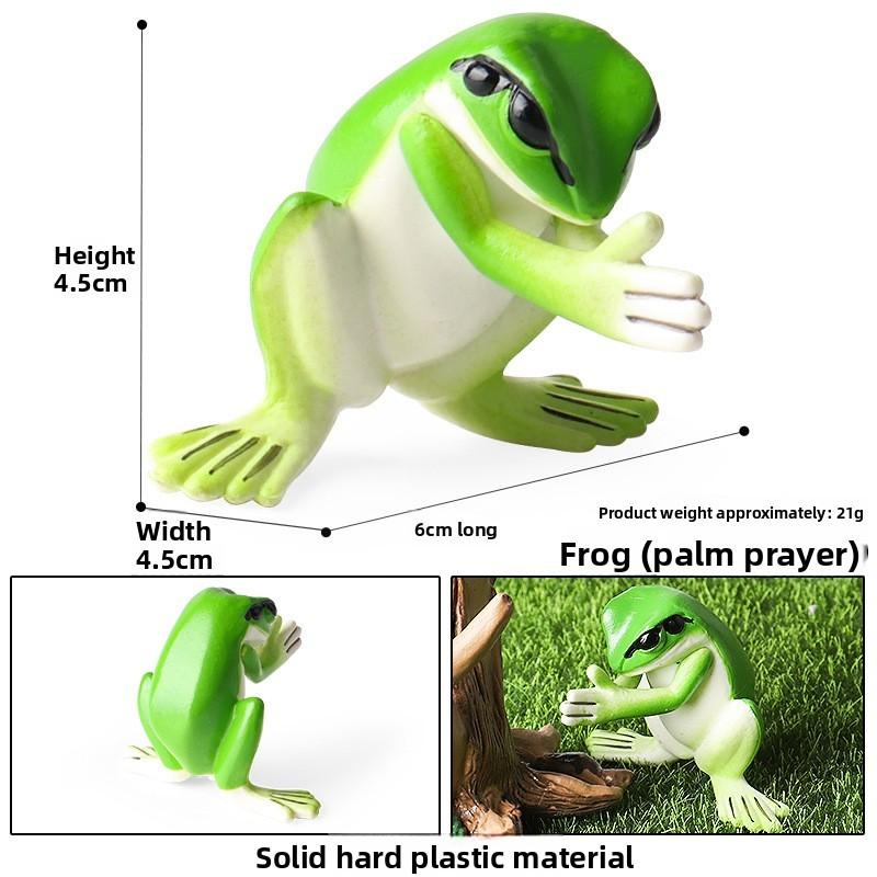 Animal Childrens Frog Plastic Model Toy For Educational Play Gift Collectors