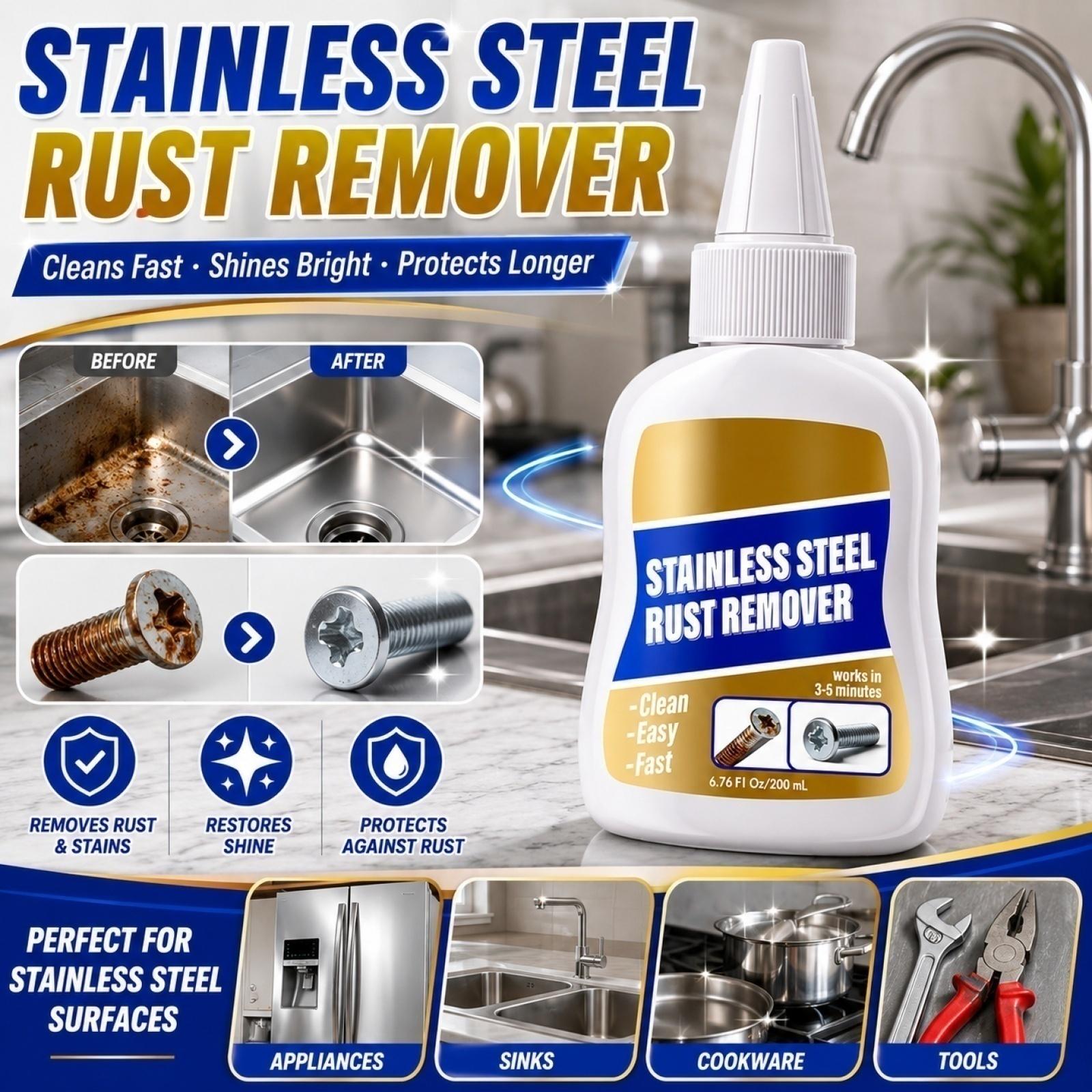 Stain Remover , for Stainless Appliances, Sinks, and Tools One Size