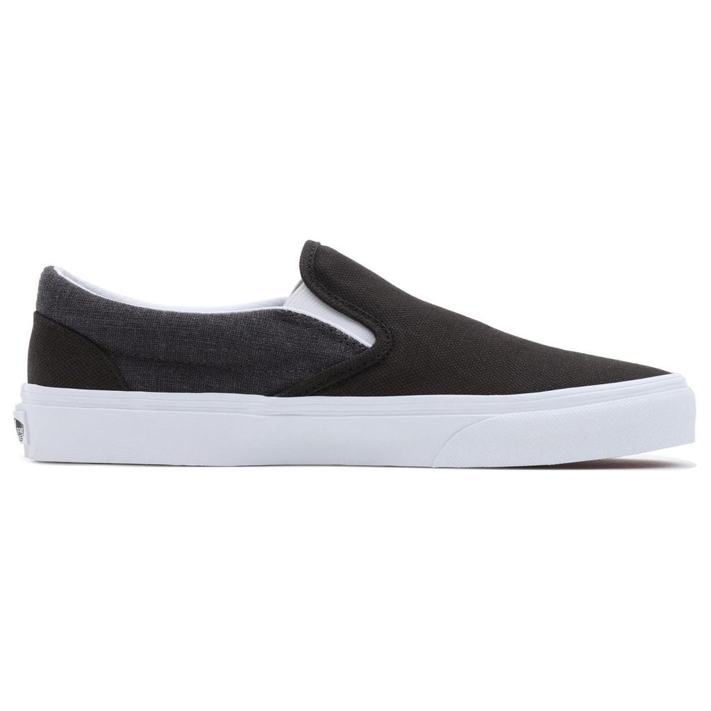 Vans Slip-On Summer Linen Classic Casual Low-Top Skate Shoes Unisex sneaker Black White VN0A7Q5DBMA
