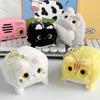 Cute Style Square Cute Kitten Plush Doll Pendant Girl Heart Doll Bag Hanging Ornament Grab Machine Doll