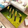 CS,knife,Swiss Knife Sword Games Area Rug,Carpet Rug for Home Living Room Children Bedroom Sofa Doormat Decor,Non-slip Floor Mat