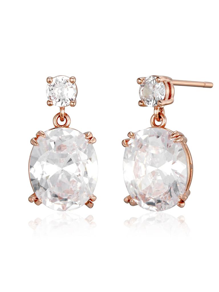 Ellejewelry 14K Gf Bold Cubic Two-Pin Earrings Elgpee582