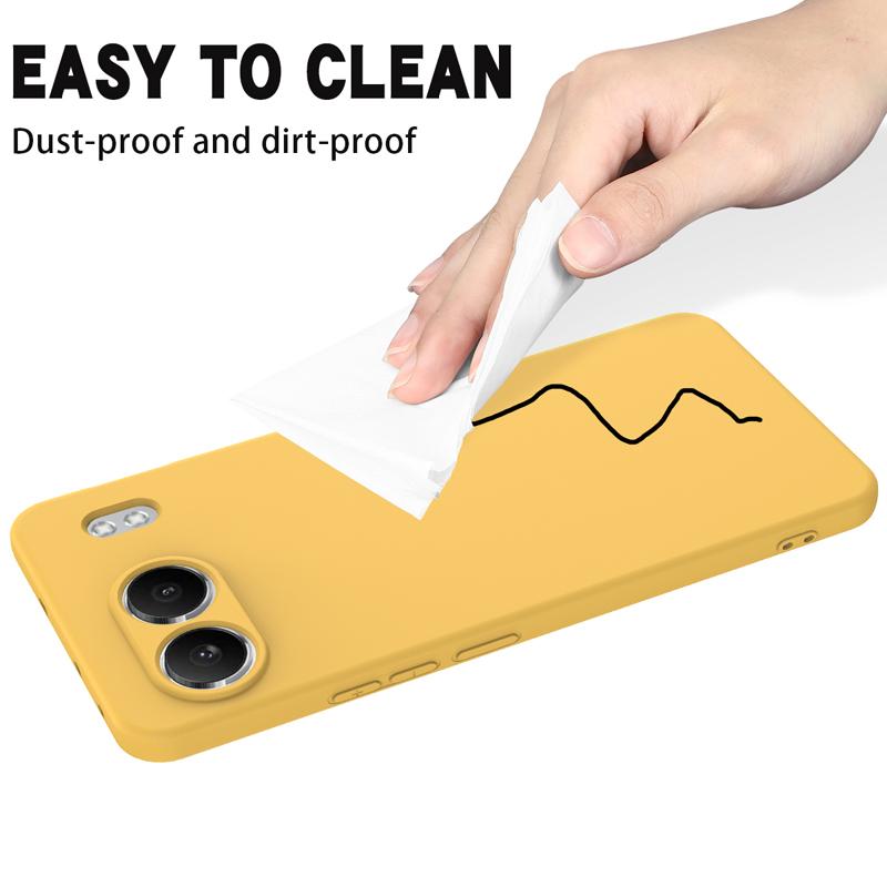 For OnePlus Nord 4 Case Soft Premium Liquid Silicone Case with Flocking inside Cover with Strap for One Plus Nord4