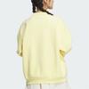 Adidas Lounge Bonded Warm Solid Color Casual Comfortable Loose Long Sleeve Jacket Women Jackets Yellow JJ3702