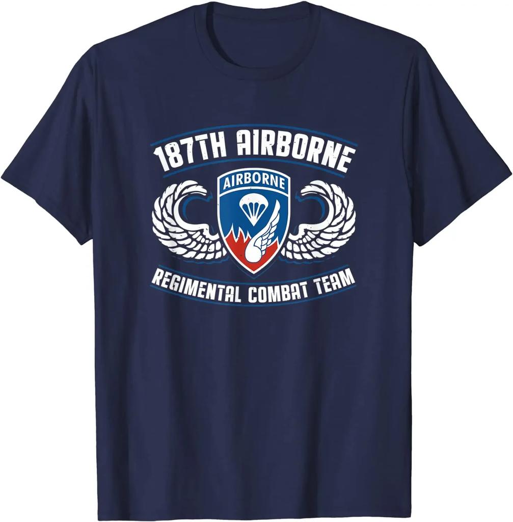187th Airborne Rakkasan Shirts for Men TShirt Short Casual 100 COTTON ONeck Harajuku Shirt