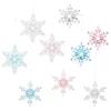 Crystal Snowflake Acrylic Snowflake Pendant Transparent Xmas Tree Ornaments  New Year Celebration
