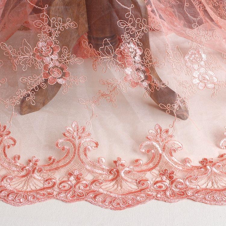 Full Car Bone Lace Lace Accessories, Wedding Dress Curtains Diy Handmade Materials Embroidered Three-Dimensional Flower Fabric