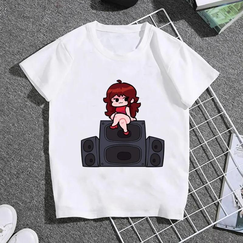 Hot Game Friday Night Funkin Cartoon Kids T Shirt Girls Summer Fashion Tops Baby Boys Clothes Children Short Sleeve T-shirt