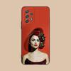 Fashion Eiza Gonzalez Matte Mobile Phone Case for Samsung Galaxy M55 54 42 35 34 33 32 23 22 15 14 13 12 F55 5G Colorful Cover