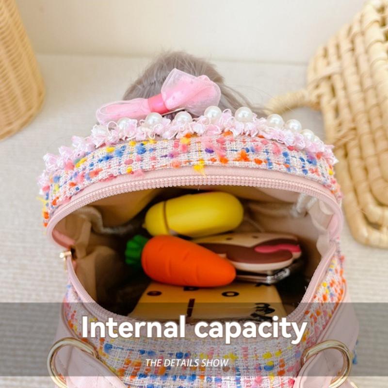 Girls Backpack with Princess Doll Toys Adorable Princess Backpack for Kids for School Travel Outdoor Playtime Baby Girls Gifts